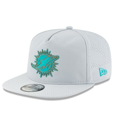 Men's Miami Dolphins New Era Gray 2018 Training Camp Official Golfer Hat 3060946
